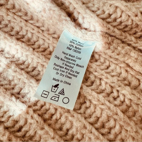 HATCH RIBBED WOOL AND COTTON-BLEND CARDIGAN IN Blush Pink - Picture 8 of 10